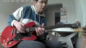 Blues 2 Epiphone ES 335 DOT Cherry Red