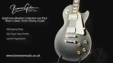 Epiphone Modern Collection Les Paul Worn Classic Worn Ebony Guitar
