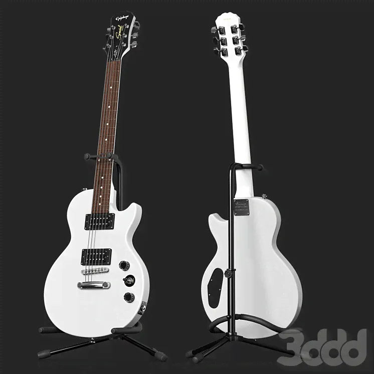Электрогитара Epiphone Les Paul Special II - Музыкальные инструменты - 3D модель-2