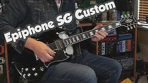 Epiphone SG Custom - Ebony With Gold Hardware - Inspired By Gibson Line