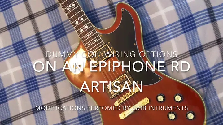 Epiphone Lee Malia RD Artisan Dummy Coil wiring comparison shoot out