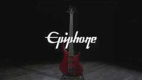 Epiphone Toby Deluxe IV Bass, Trans Red  | Gear4music demo