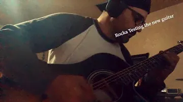 testing Epiphone AJ210CE Acoustic-Electric