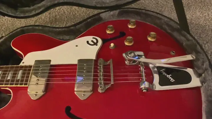 1986 Terada Factory Pre-Elitist Epiphone Casino with Bigsby B6 + Towner Down Tension Bar II