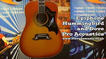 Epiphone Hummingbird Pro and Dove Pro Acoustic Demo's