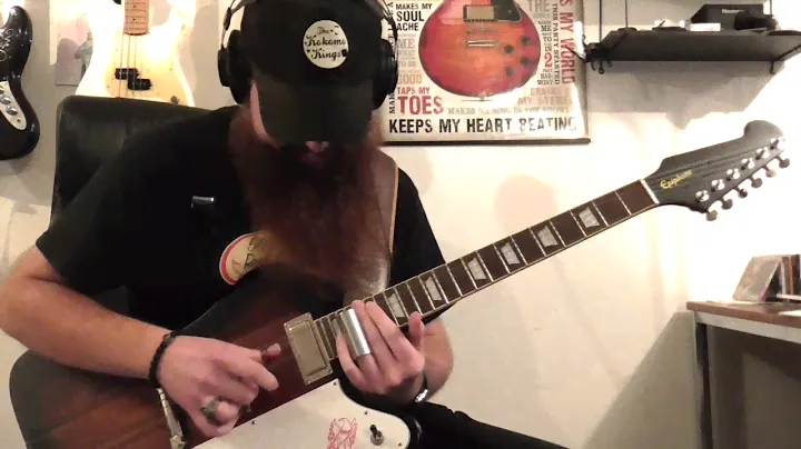 Slide guitar on a Epiphone Firebird vintage sunburst 2020 #EpiphoneFirebird #Firebird #Epiphone