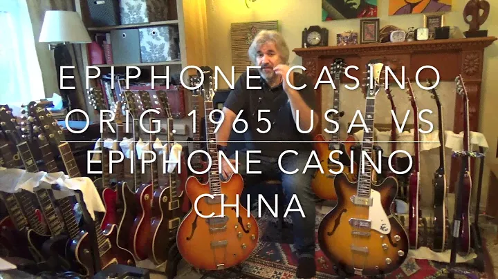 Казино Epiphone, США, 1965 год, казино в Китае, сравнение винтажа и нового