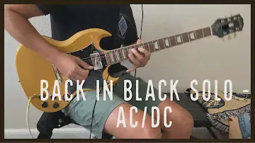 Back In Black Solo - AC/DC - Epiphone SG Traditional Pro Gold