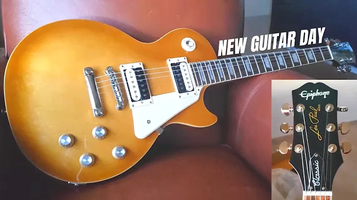 РАСПАКОВКА И ИГРАТЬ НА МОЕЙ НОВОЙ ГИТАРЕ! EPIPHONE LES PAUL CLASSIC HONEYBURST 2020 ГОДА
