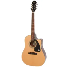 EPIPHONE AJ-100CE Natural Chrome Hardware