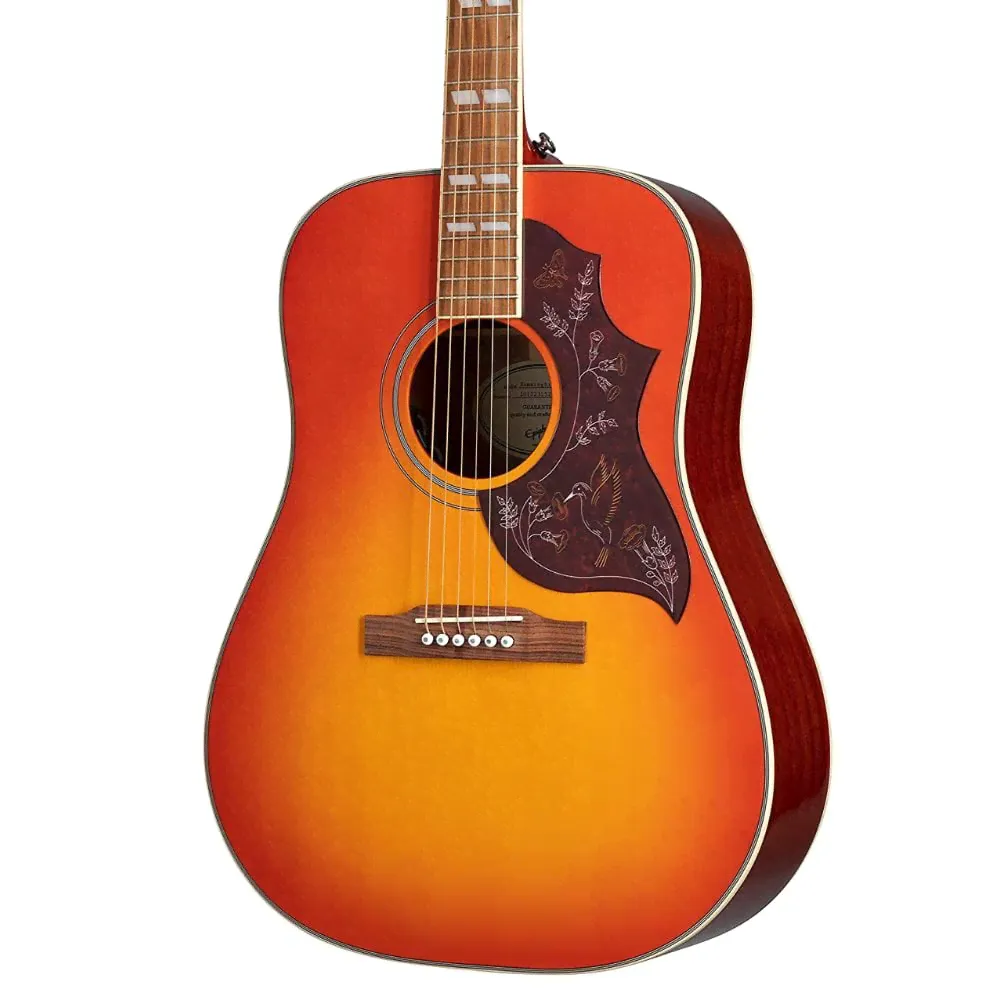 Epiphone EEHBFCNH1 Hummingbird Studio Electro Acoustic Guitar - Faded Cherry-1