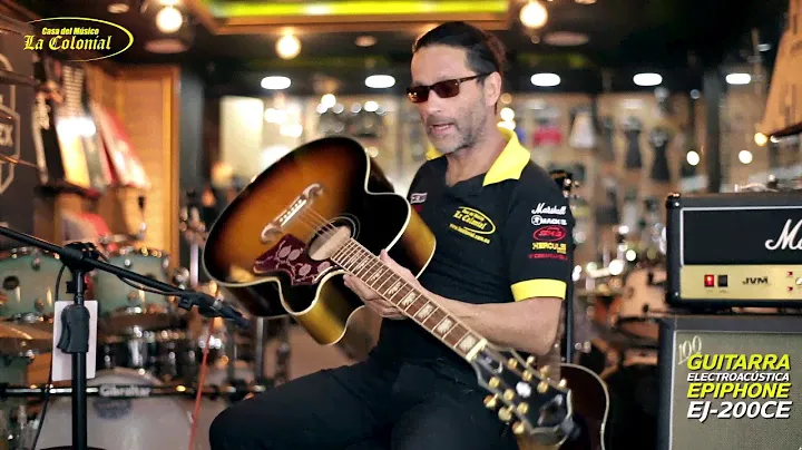 Guitarra Epiphone Electroacústica EJ-200CE - La Colonial