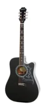 ЭЛЕКТРОАКУСТИЧЕСКАЯ ГИТАРА EPIPHONE DAVE NAVARRO SIGNATURE ACOUSTIC/ELECTRIC EBONY