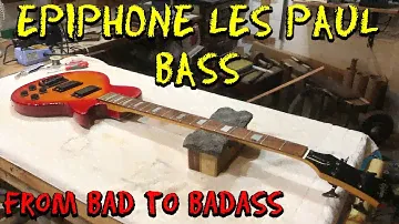 Epiphone Les Paul Bass - Refret and new custom pickups