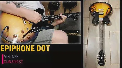 Epiphone Dot Vintage sunburst ...