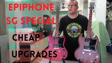 EPIPHONE SG SPECIAL (CHERRY & WALNUT) - TWO GUITARS WE PURCHASED AND UPGRADED IN THE PHILIPPINES