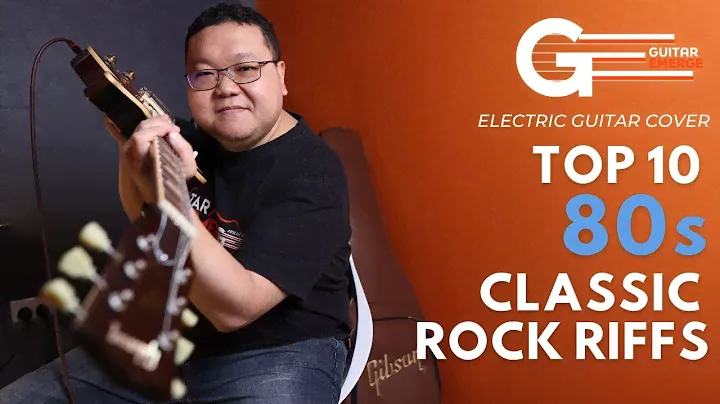 Top 10 80s Classic Rock Riff (GE Teacher Cover)