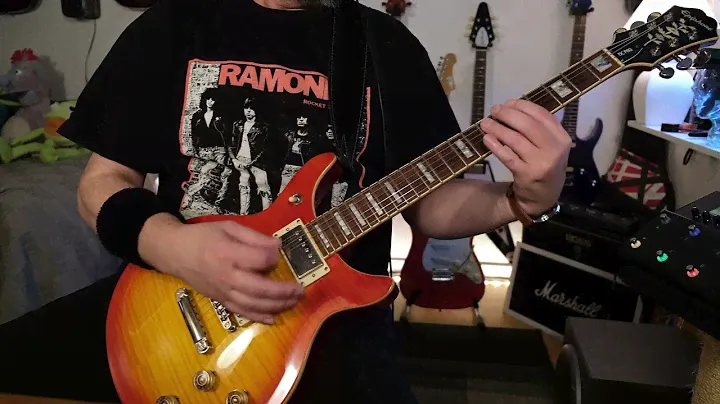 Joan Jett - Cherry Bomb, Rhythm Guitar Cover... on Epiphone DC Pro