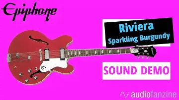 Epiphone Riviera Sparkling Burgundy : La Riviera fait son comeback (Sound Only)