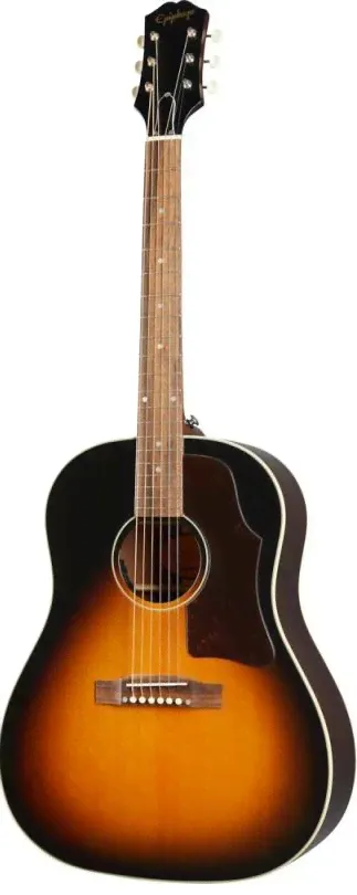 Epiphone J-45 EC Aged Vintage Sunburst электроакустическая гитара, цвет санбёрст