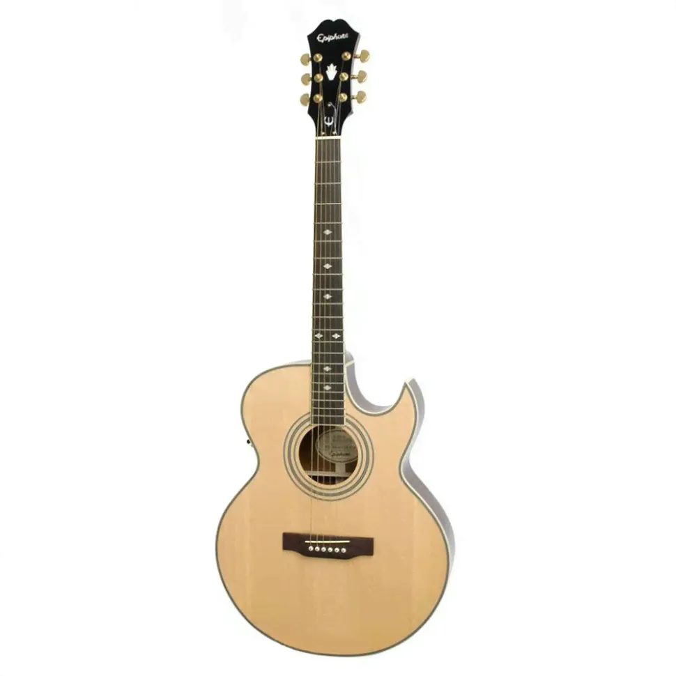 Epiphone PR-5E Natural Gold HDWE электроакустическая гитара-0
