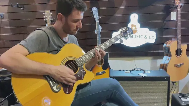Teste de Som Violão Epiphone EJ-200CE