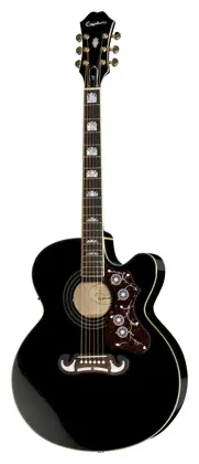 Джамбо Epiphone EJ-200CE BK-0