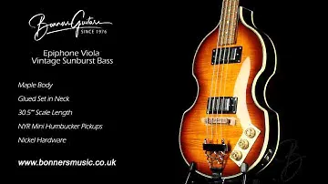 Epiphone Viola Vintage Sunburst Bass | Bonners Guitar Store