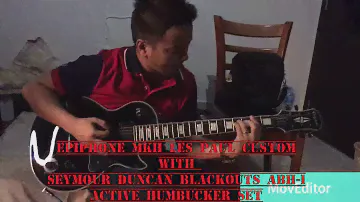 Epiphone Matt Heafy Les Paul Custom & Seymour Duncan Blackouts ABH-1 Active Humbuckers Set by Phurba