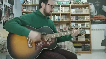 Epiphone Inspired by Gibson J-200 Sunburst Demo (No Talking)