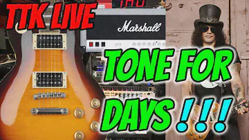 SECRETS to the Epiphone SLASH Les Paul Standard!  And LOTS of TONE TIPS!  TTK LIVE