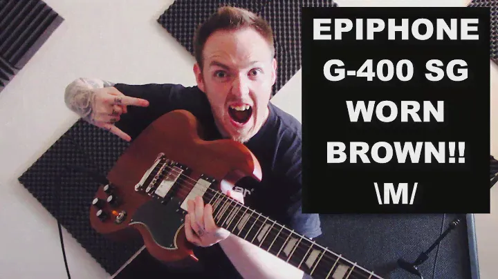 Обзор Epiphone Vintage G-400 SG Worn Brown
