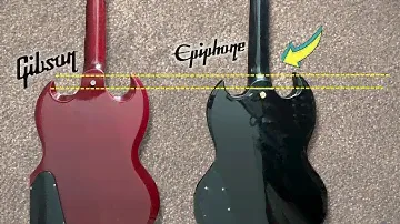HELP SOLVE THIS MYSTERY. Something's wrong with this guitar (Epiphone SG Custom Ebony vs Gibson SG)