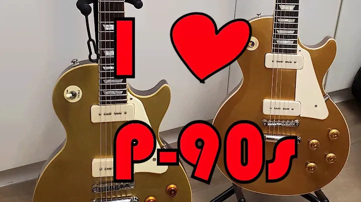 P-90 is love!  Gibson Les Paul Standard '50s P-90 and Epiphone '56 Standard Gold Top. P-90をすこれｗ