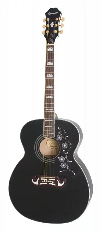 Акустическая гитара EPIPHONE EJ-200 BLACK GLD-0