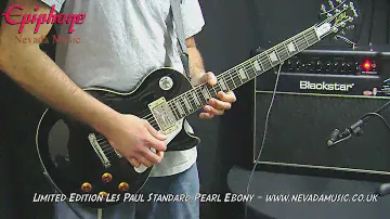 Epiphone Les Paul Standard Limited Edition Pearl Ebony - PMT