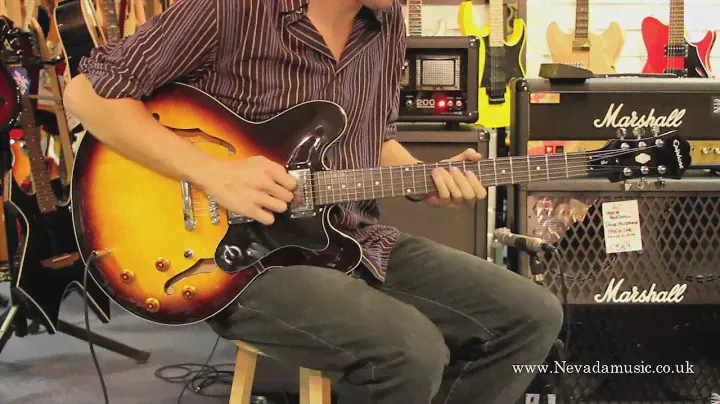 Epiphone ES-335 Dot Vintage Sunburst Demo - Sam Bell @ PMT