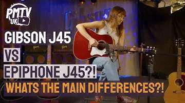 Gibson J45 VS Epiphone J45 - Checking Out the Main Differences at the Gibson Showroom in London!