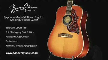 Epiphone Masterbilt Hummingbird 12 String Acoustic Guitar