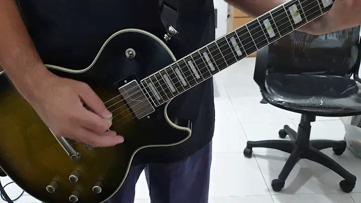 Epiphone Les Paul Prophecy 2020 - Olive Tiger Aged Gloss (sound check)