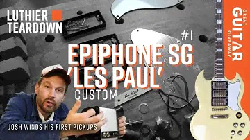 Making a Custom Shop Level Guitar from a BUDGET Epiphone Les Paul Custom SG | Teardown