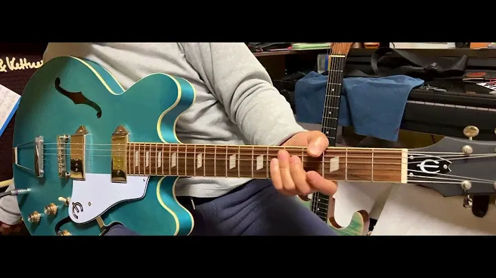 Epiphone Casino Worn WBD (Worn Blue Denim) エピフォン カジノ チャンネル登録、グッドボタンをよろしくお願いします。