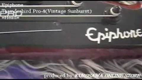 Epiphone Thunderbird Pro-4 in Vintage Sunburst その3