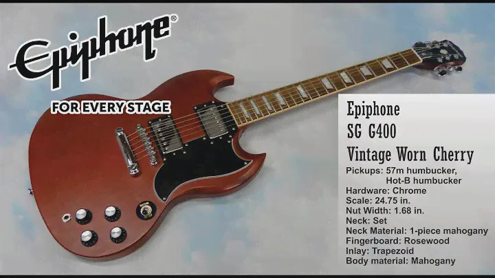 epiphone sg g 400 brown worn  review