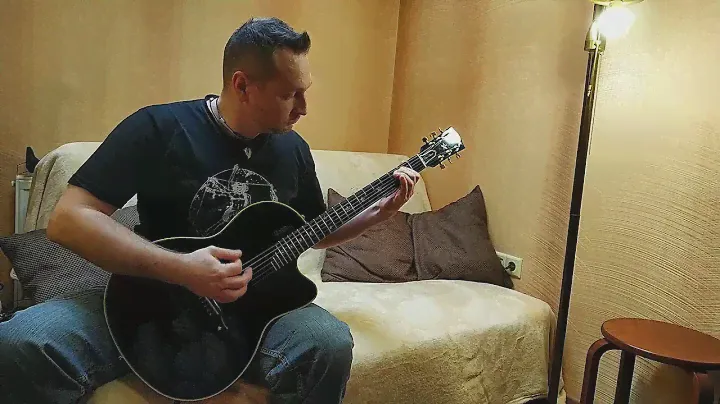 Тест Gibson Chet Atkins SST Black USA перед ремонтом