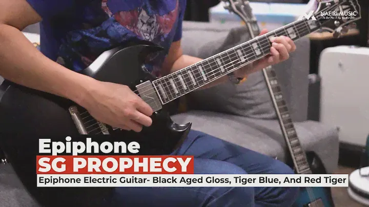 Epiphone SG Prophecy in Three Color | Black Aged Gloss, Red Tiger Aged Gloss, and Blue Tiger Gloss