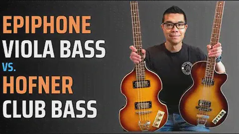 Epiphone Viola Bass vs. Hofner Club Bass (Contemporary series) - Sonic, neck and pricing comparisons