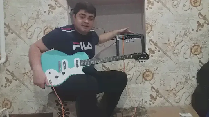 Обзор на Электрогитару Epiphone Les Paul SL Pacific Blue(Бонус комбоусилитель TS GT-15)