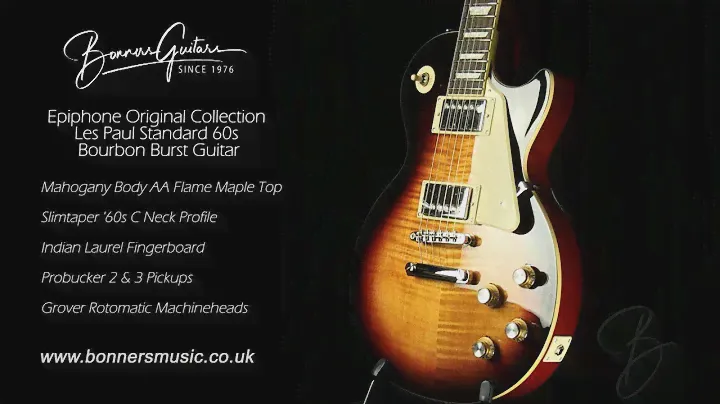 Epiphone Original Collection Les Paul Standard 60s Bourbon Burst Guitar