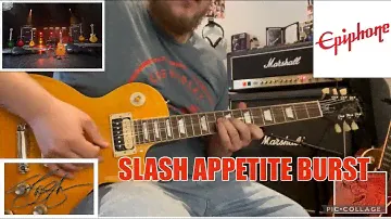 2021 Epiphone Les Paul Slash "Appetite Burst" Demo - The Chief